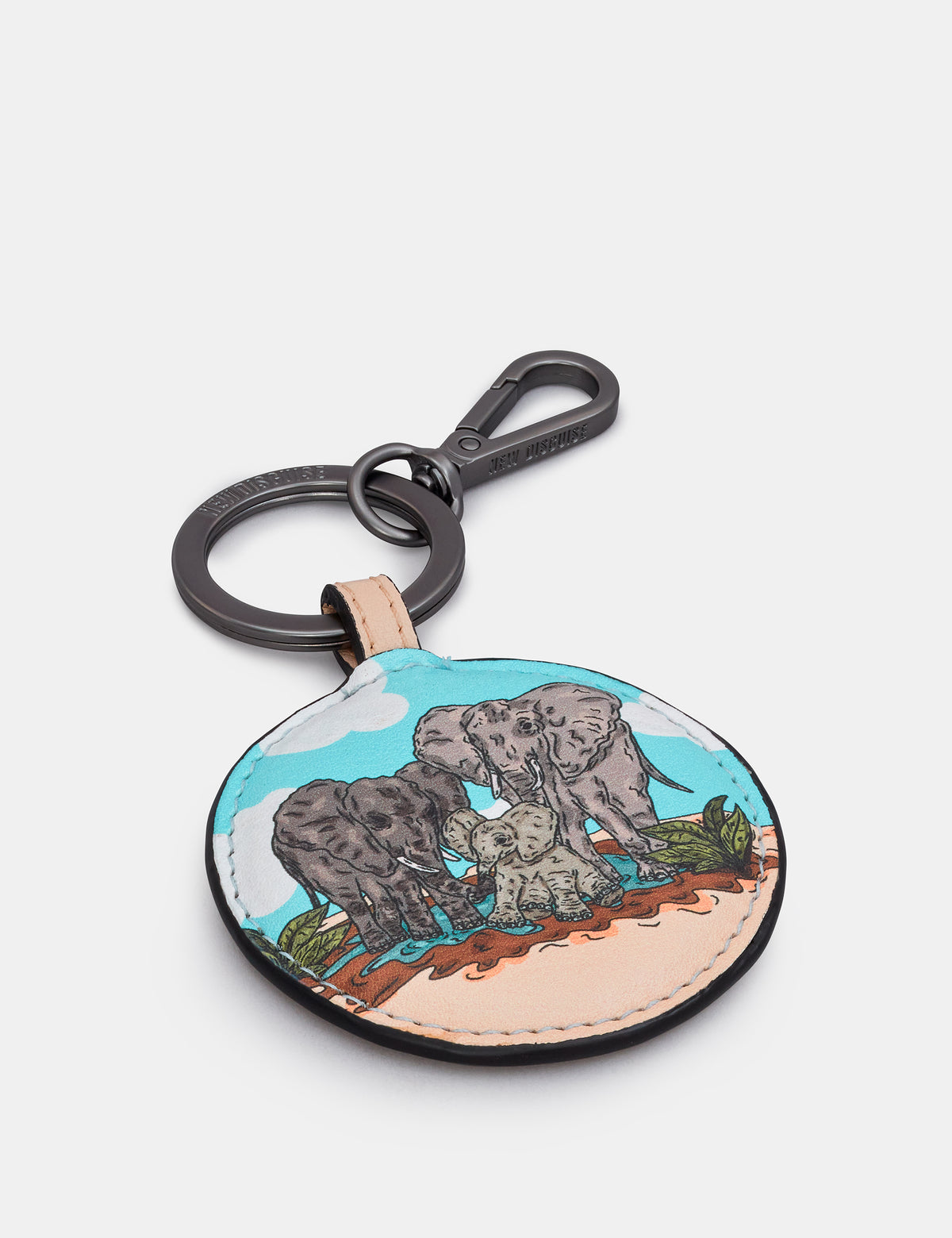 Scribble Street Elephant Keyring / Charm