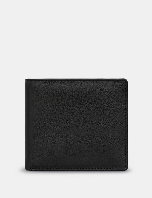 Two Fold Black Leather Wallet