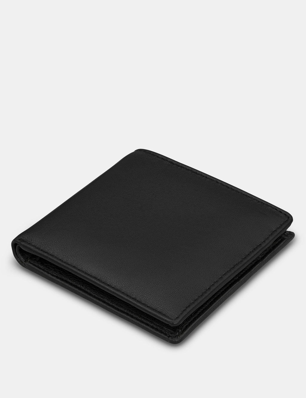 Two Fold Black Leather Wallet