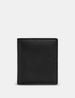 Black Leather Coin Pocket Wallet