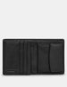 Black Leather Coin Pocket Wallet