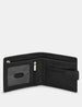 Black Leather Wallet With Tab