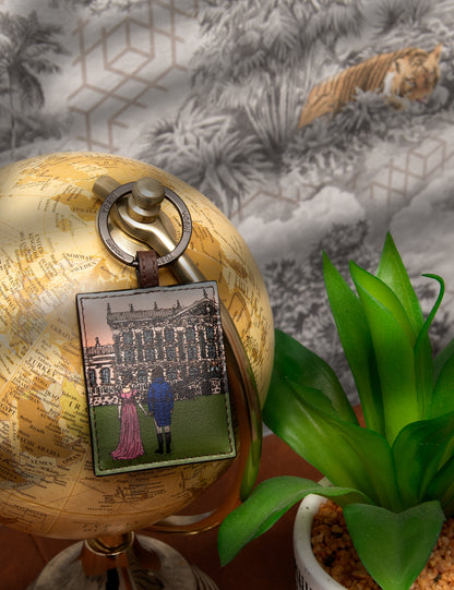Jane Austen Pemberley 1813 Leather Keyring
