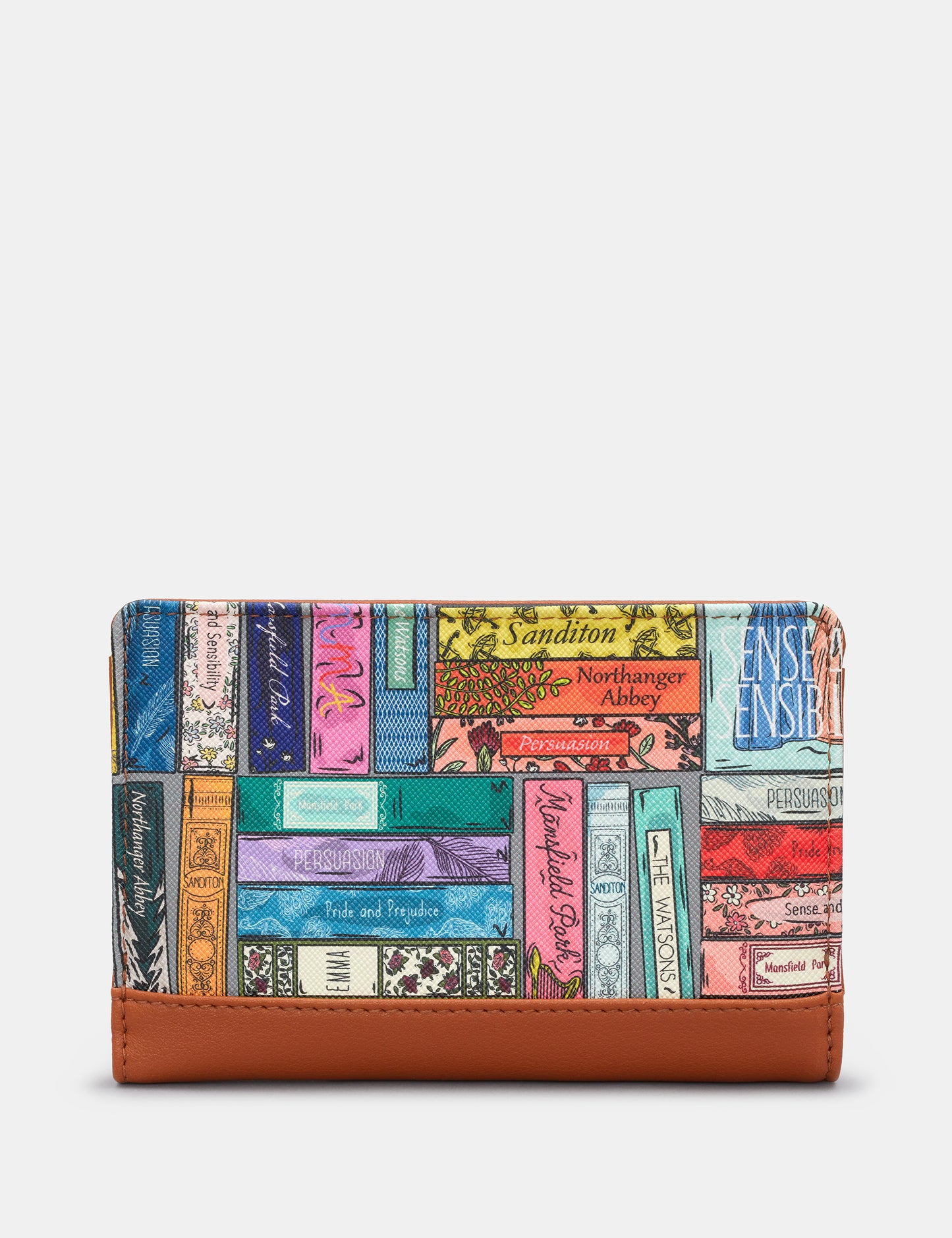 Jane Austen Library Flap Over Purse