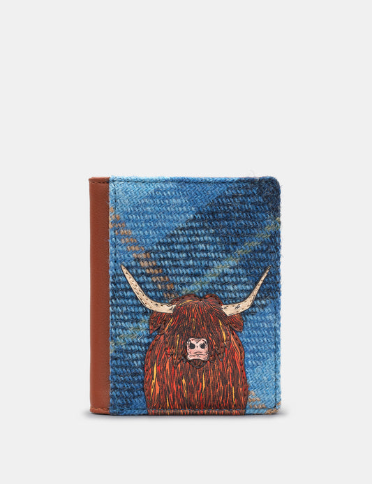 Highland Cow Flap Over Card Holder