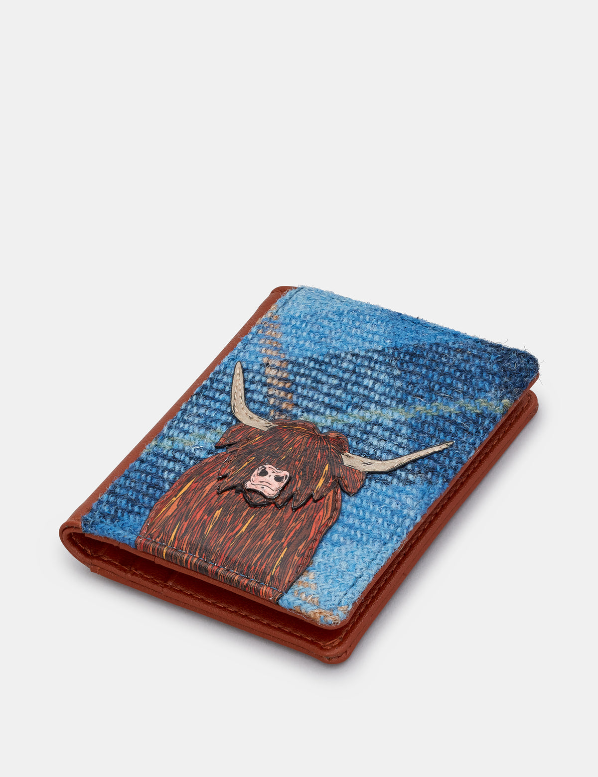 Highland Cow Flap Over Card Holder