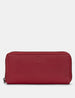 Baxter Zip Round Cherry Red Leather Purse