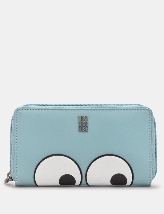Peekaboo Eyes Zip Round Purse