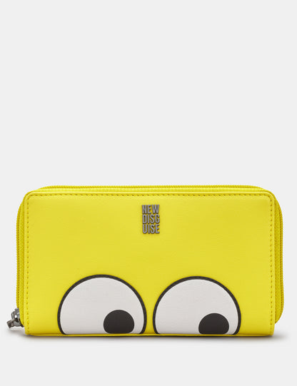 Peekaboo Eyes Zip Round Purse
