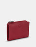 Jackson Flap Over Cherry Red Leather Purse