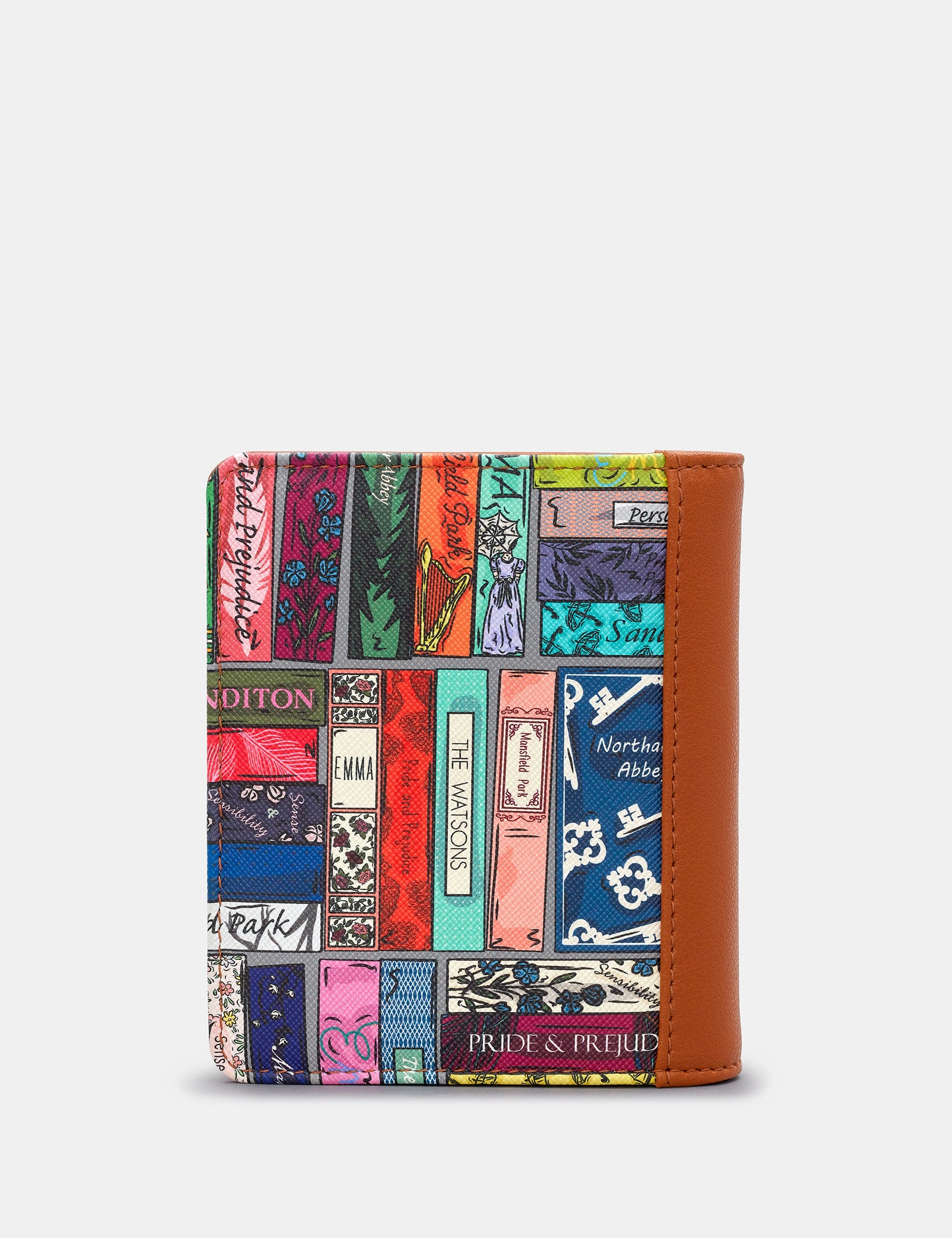 Jane Austen Library Flap Over Purse