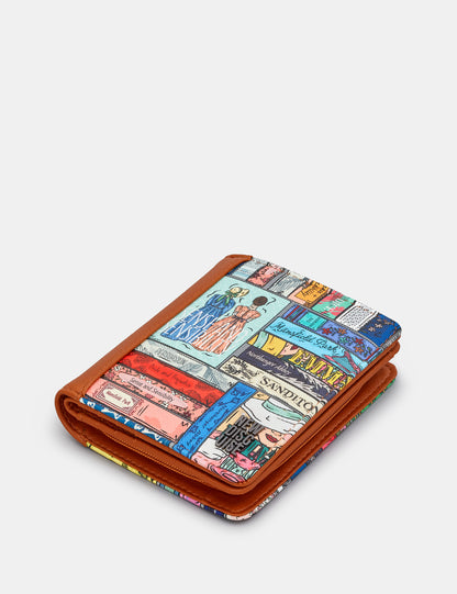 Jane Austen Library Flap Over Purse