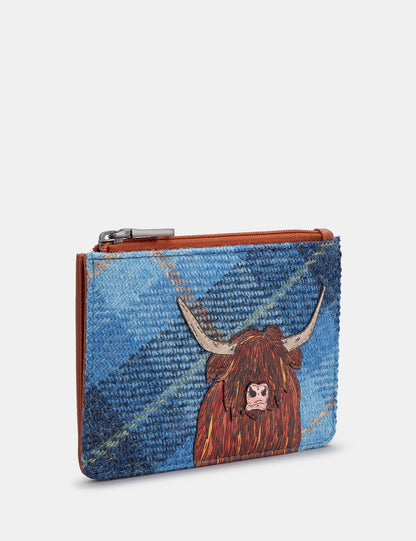 Highland Cow Zip Top Purse