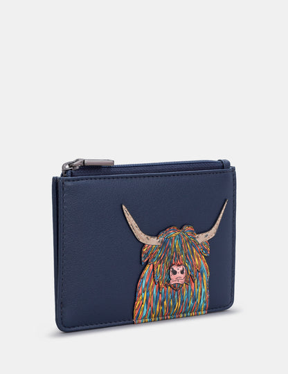 Highland Cow Zip Top Purse