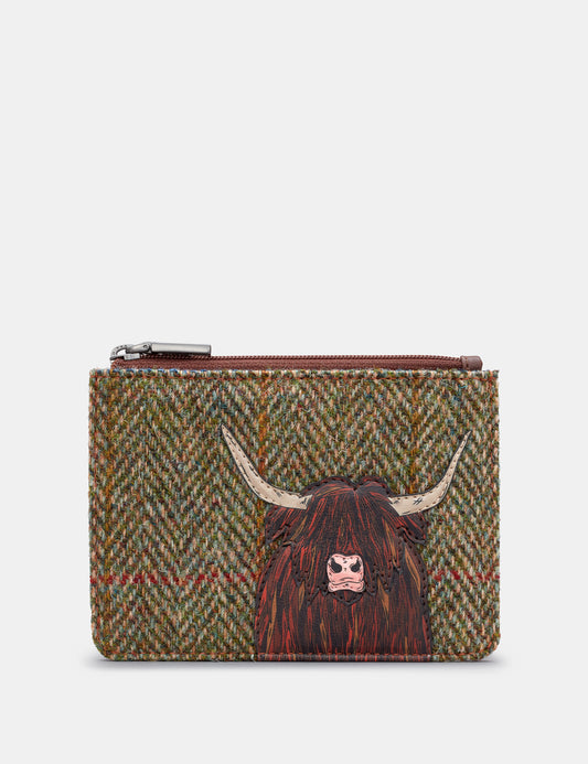 Highland Cow Zip Top Purse