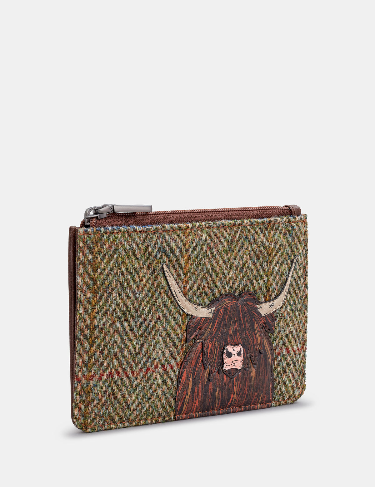 Highland Cow Zip Top Purse