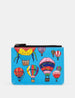 Balloon Festival Zip Top Leather Purse