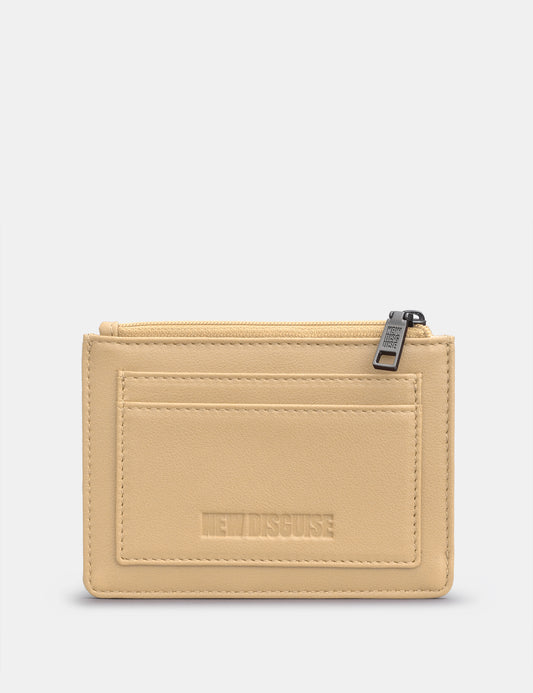 Custard Cream Zip Top Purse