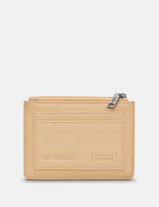 Custard Cream Zip Top Purse
