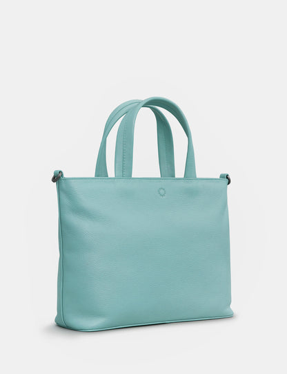 Hampton Multiway Duck Egg Leather Grab Bag