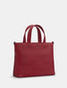 Hampton Multiway Cherry Red Leather Grab Bag