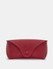 Atlantic Cherry Red Leather Glasses Case