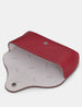 Atlantic Cherry Red Leather Glasses Case