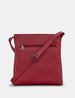 Bryant Cherry Red Leather Cross Body Bag