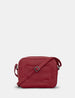 Belmont Cherry Red Leather Camera Bag