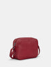 Belmont Cherry Red Leather Camera Bag