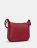 Dolton Cherry Red Leather Hobo Bag