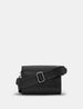 Newham Black Leather Cross Body Satchel Bag