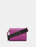 Newham Purple Leather Cross Body Satchel Bag