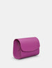 Newham Purple Leather Cross Body Satchel Bag