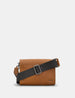 Newham Brown Leather Cross Body Satchel Bag