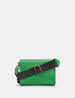 Newham Green Leather Cross Body Satchel Bag